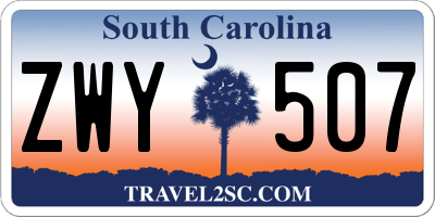SC license plate ZWY507