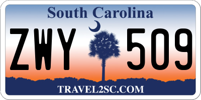 SC license plate ZWY509