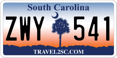 SC license plate ZWY541