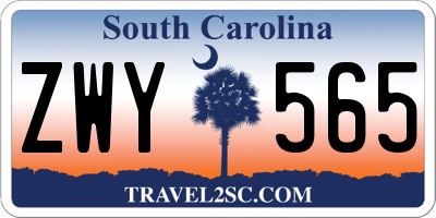 SC license plate ZWY565