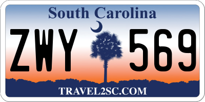SC license plate ZWY569