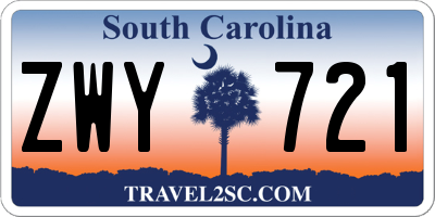 SC license plate ZWY721
