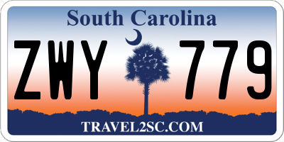 SC license plate ZWY779