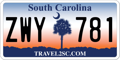 SC license plate ZWY781