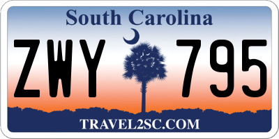 SC license plate ZWY795
