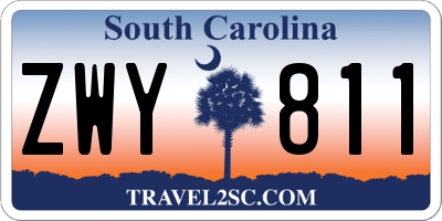 SC license plate ZWY811