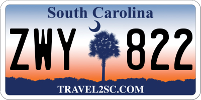 SC license plate ZWY822