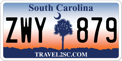 SC license plate ZWY879