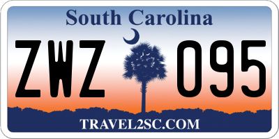 SC license plate ZWZ095