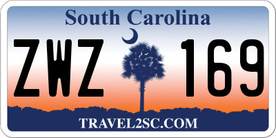 SC license plate ZWZ169