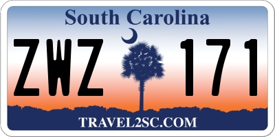 SC license plate ZWZ171