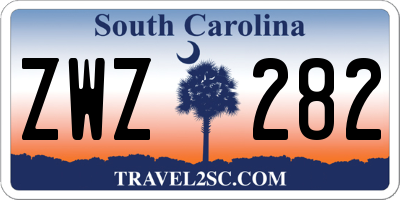 SC license plate ZWZ282