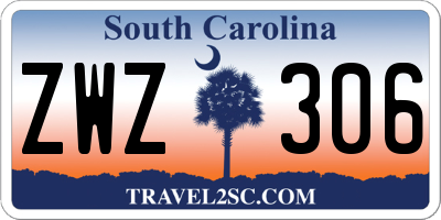 SC license plate ZWZ306