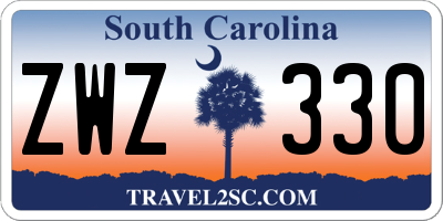 SC license plate ZWZ330