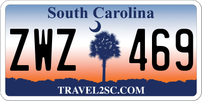 SC license plate ZWZ469