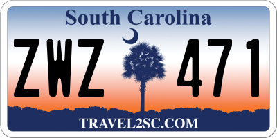 SC license plate ZWZ471