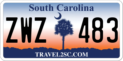 SC license plate ZWZ483