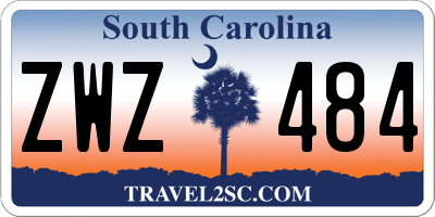 SC license plate ZWZ484
