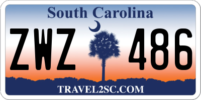 SC license plate ZWZ486