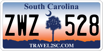 SC license plate ZWZ528