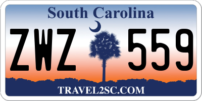 SC license plate ZWZ559