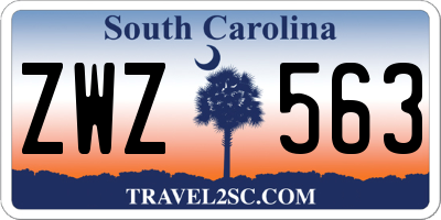SC license plate ZWZ563