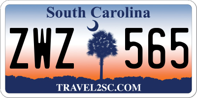 SC license plate ZWZ565