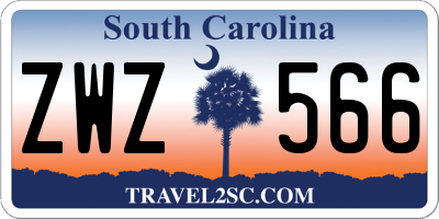 SC license plate ZWZ566