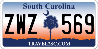 SC license plate ZWZ569