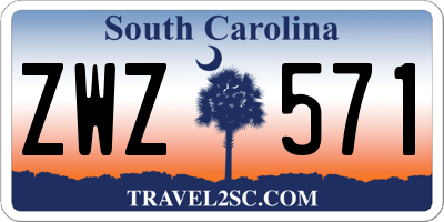 SC license plate ZWZ571