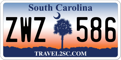 SC license plate ZWZ586