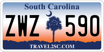 SC license plate ZWZ590