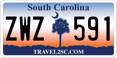 SC license plate ZWZ591