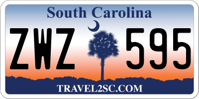 SC license plate ZWZ595