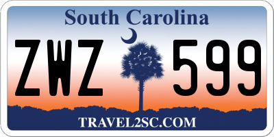 SC license plate ZWZ599