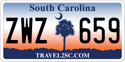 SC license plate ZWZ659