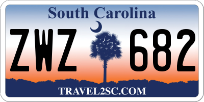SC license plate ZWZ682