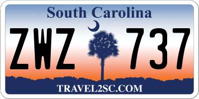 SC license plate ZWZ737