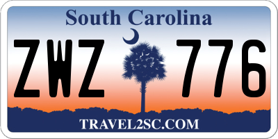 SC license plate ZWZ776