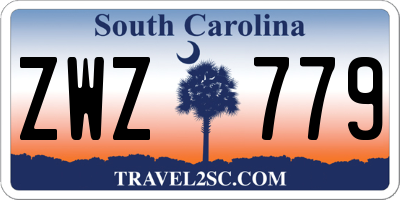 SC license plate ZWZ779