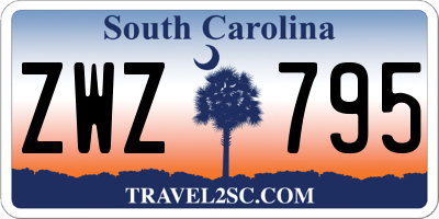 SC license plate ZWZ795