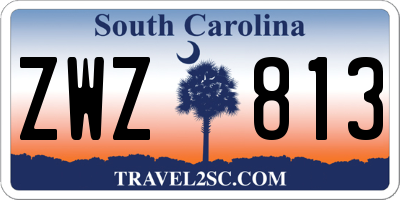 SC license plate ZWZ813