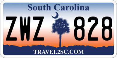 SC license plate ZWZ828