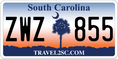 SC license plate ZWZ855
