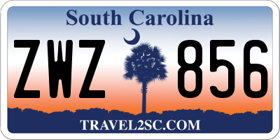SC license plate ZWZ856