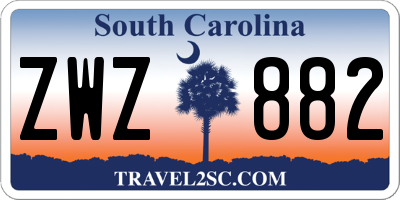 SC license plate ZWZ882