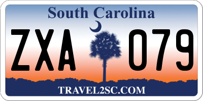 SC license plate ZXA079