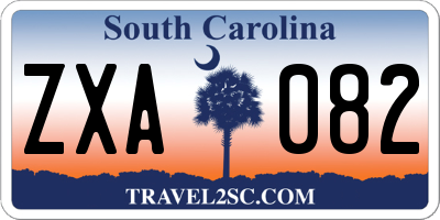 SC license plate ZXA082