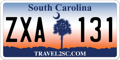 SC license plate ZXA131