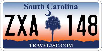 SC license plate ZXA148